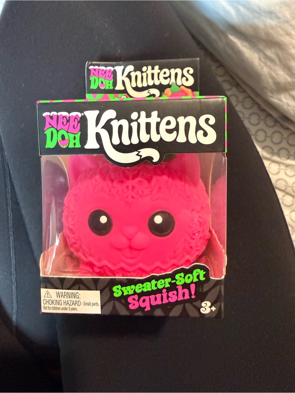 Sweater-Soft Pink Squish Toy KNITTEN